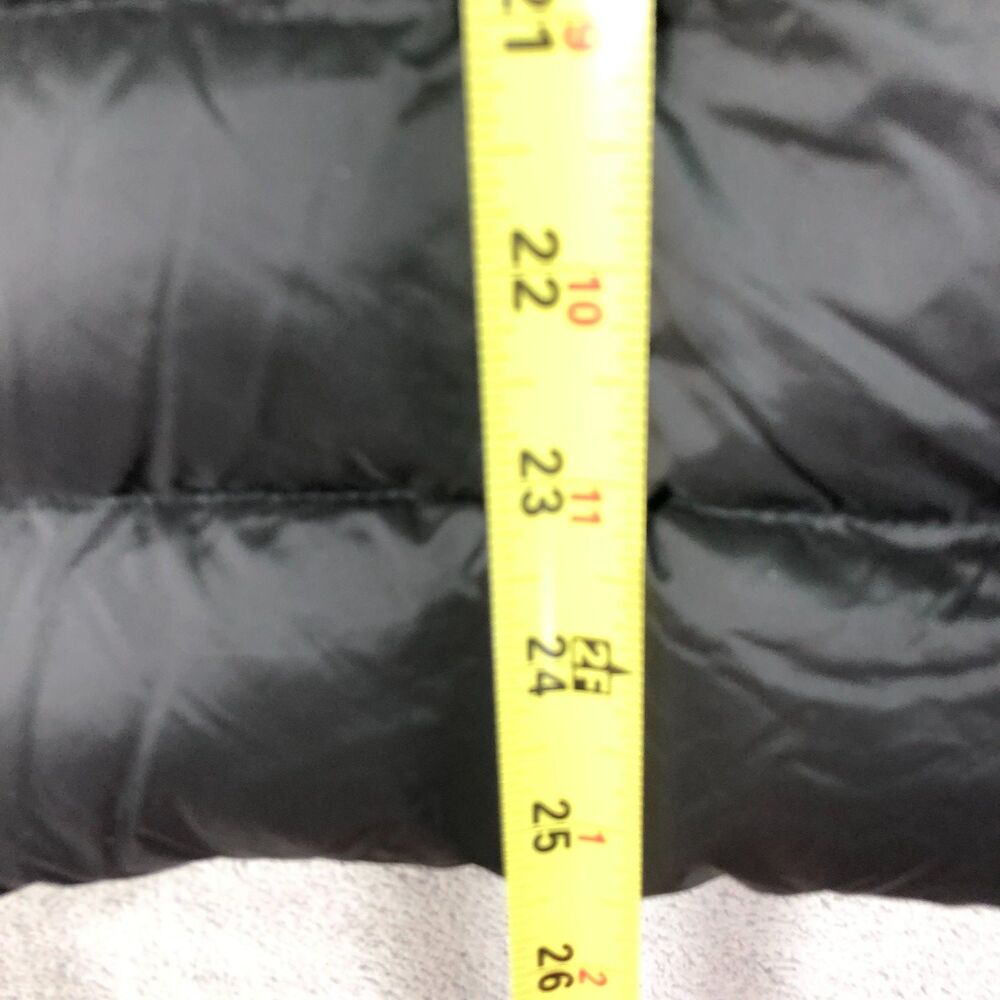 Martha Stewart Quilted Down Short Sleeve Puffer Jacket Womens M Black Full Zip - Picture 4 of 7